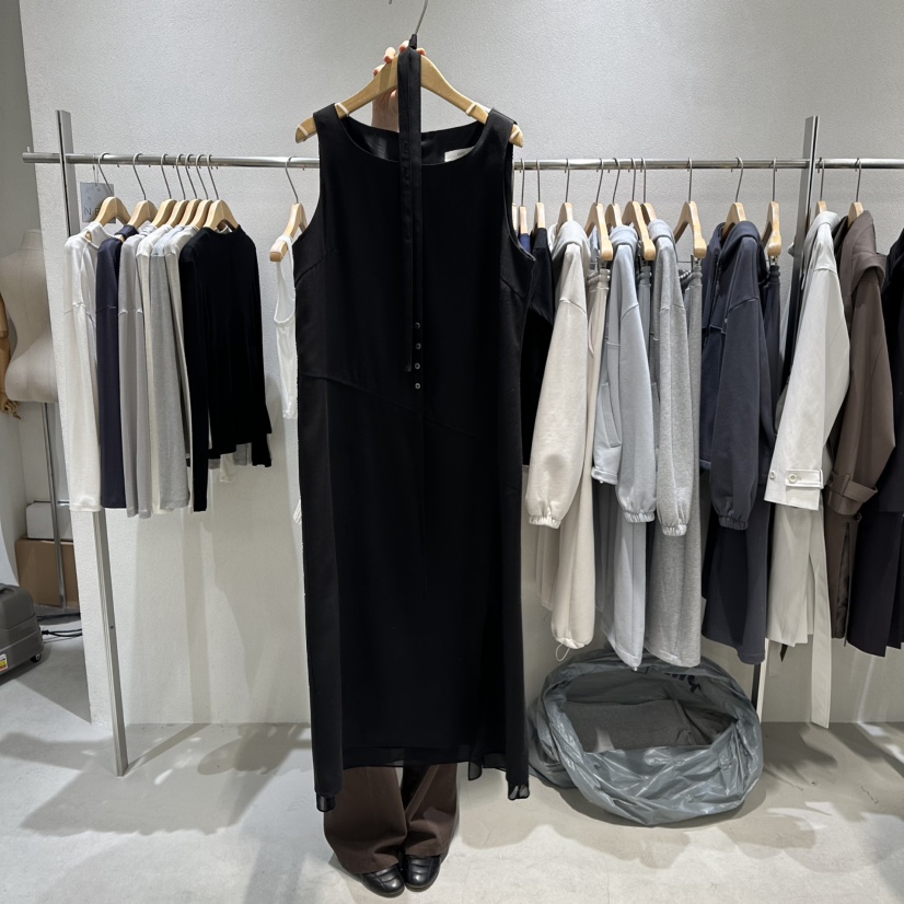 OVU東大門實拍女裝新品26春夏推薦休閑真品人氣連衣裙含腰繩OVU連衣裙圖色2