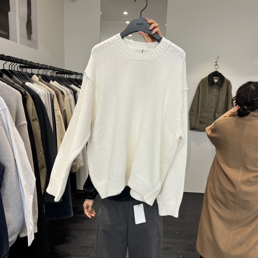 OBJECT東大門代購女裝新款熱賣休閑時尚26春夏針織衫棉質圓領OBJECT針織衫圖色2
