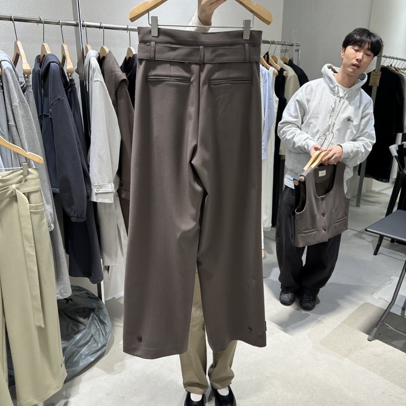 OVU東大門實拍女裝新款推薦職業真品熱賣休閑休閑褲含腰帶OVU休閑褲