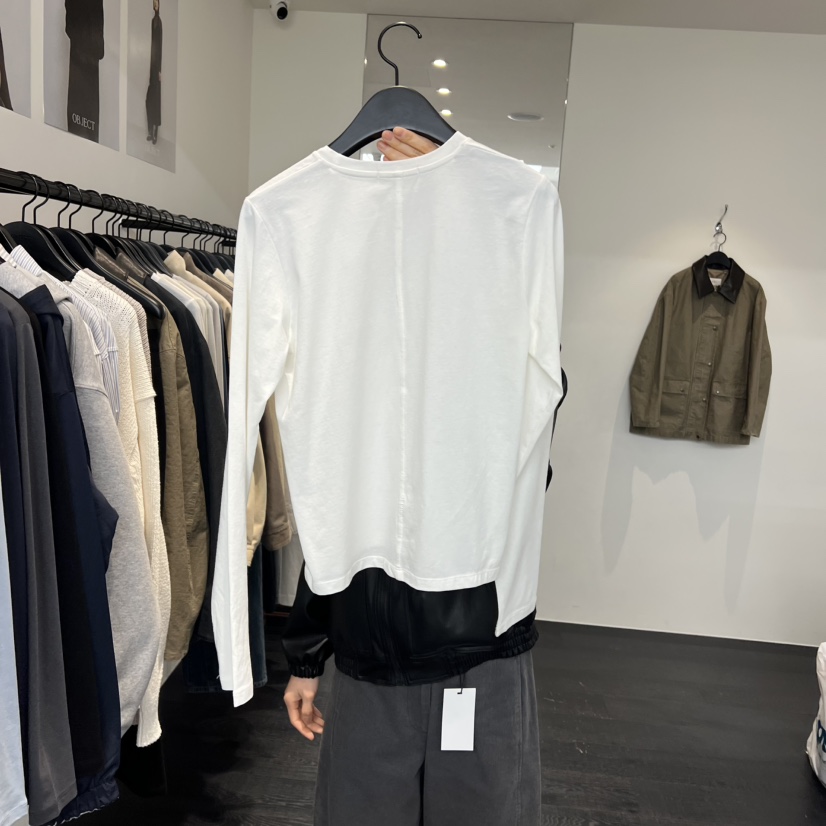 OBJECT東大門代購女裝新款推薦熱賣職業真品26春夏長袖T恤鏤空OBJECT長袖T恤