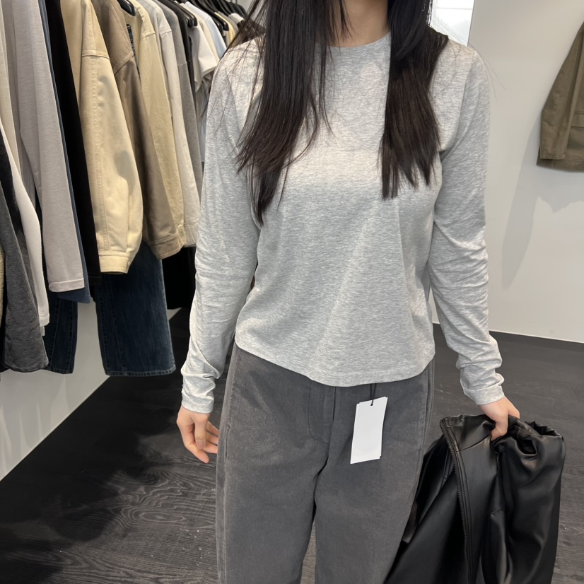 OBJECT東大門代購女裝新款推薦熱賣職業真品26春夏長袖T恤鏤空OBJECT長袖T恤圖色7