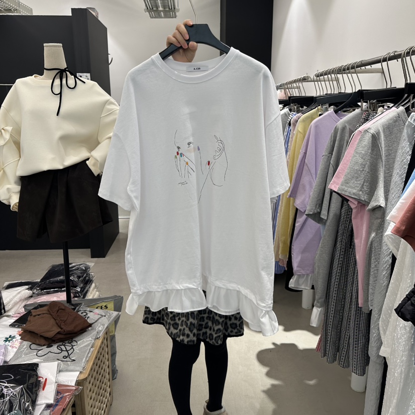 A.CES東大門代購女士新款熱賣時尚職業真品休閑人氣推薦T恤A.CEST恤圖色4
