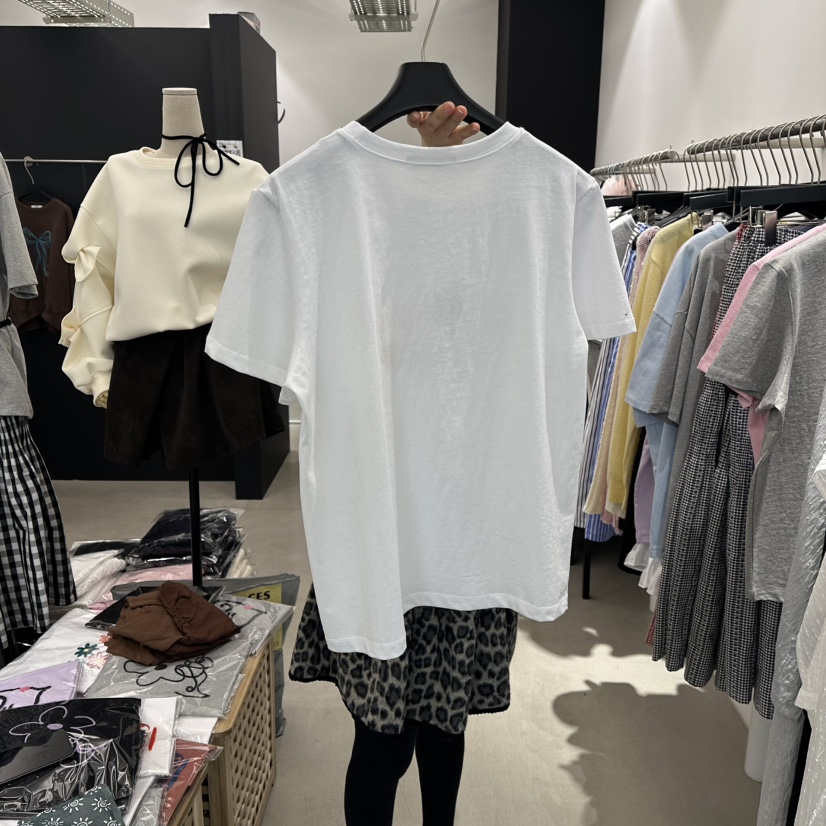 A.CES韓國直郵女裝新品職業休閑推薦26春夏熱賣時尚人氣T恤A.CEST恤