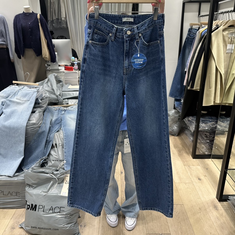 BRUNI/RICOTTA韓國代購女裝新款推薦休閑時尚人氣牛仔褲BRUNI/RICOTTA牛仔褲圖色1