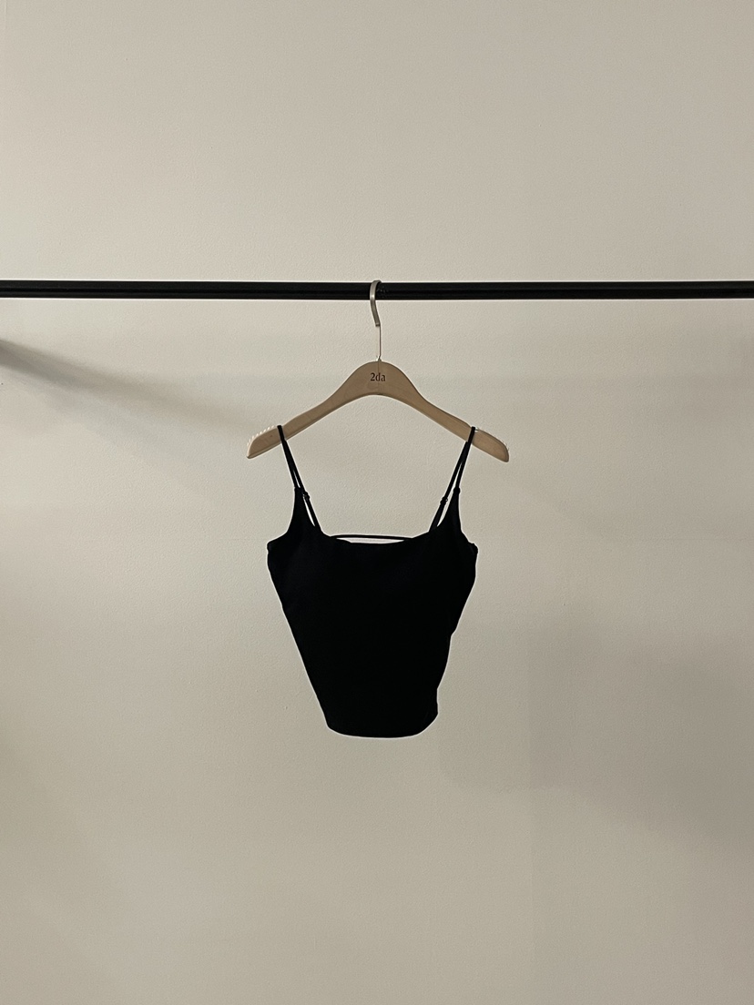 2DA/DARIMI-P韓國直郵女裝新款熱賣休閑真品時尚吊帶背心2DA/DARIMI-P吊帶/背心圖色4黑色