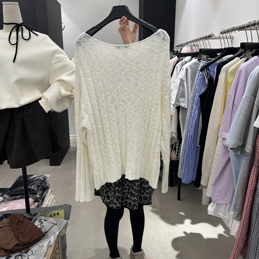 A.CES東大門代購女士新品職業休閑熱賣人氣真品針織衫船領A.CES針織衫