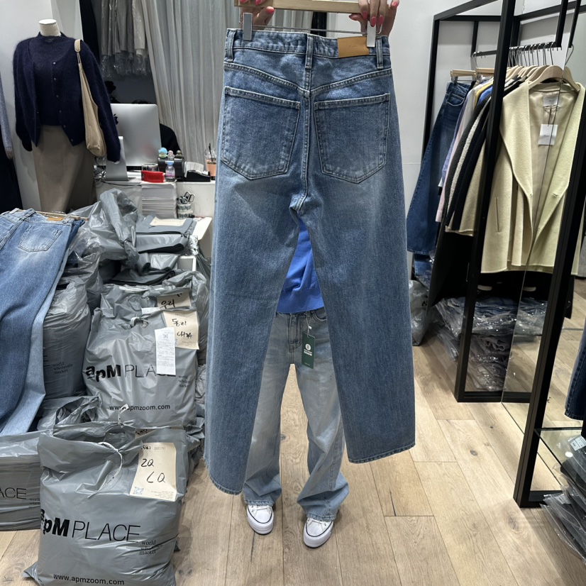 BRUNI/RICOTTA韓國直郵女士新款真品職業熱賣休閑牛仔褲BRUNI/RICOTTA牛仔褲