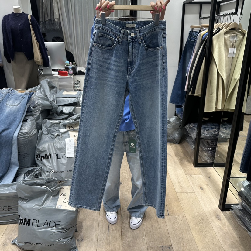 BRUNI/RICOTTA韓國直郵女士新款真品職業熱賣休閑牛仔褲BRUNI/RICOTTA牛仔褲圖色1