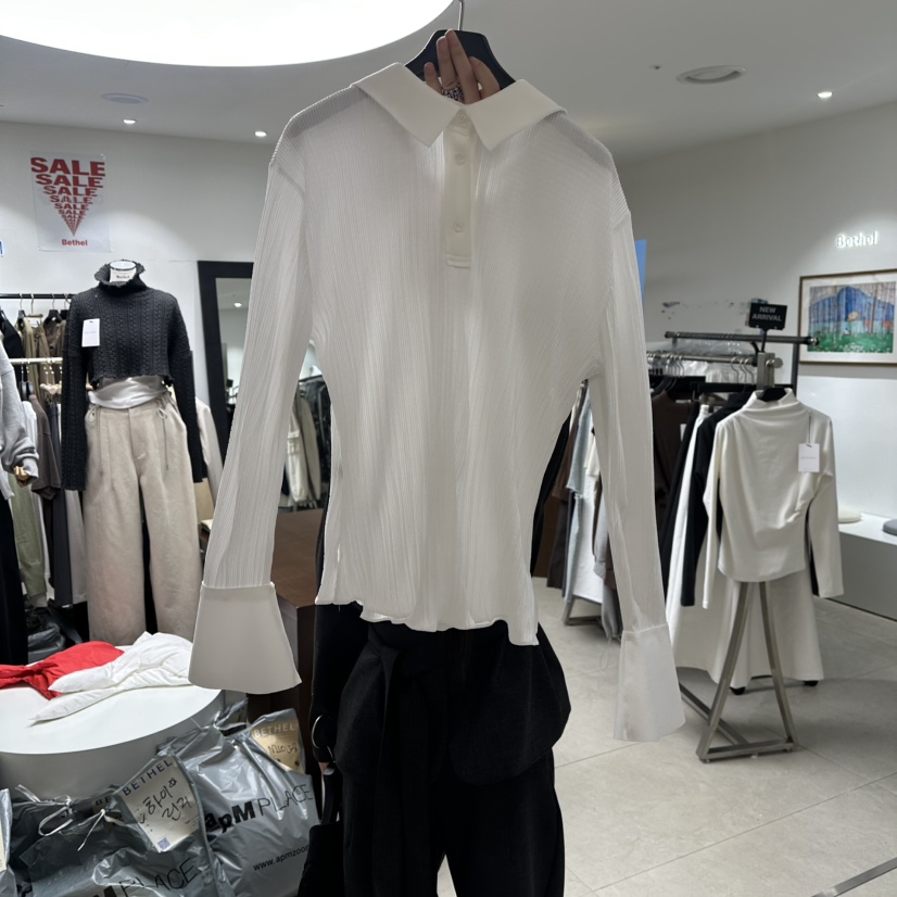 BETHEL韓國代購女裝新品真品推薦熱賣人氣休閑襯衫蕾絲衫BETHEL襯衫/蕾絲衫