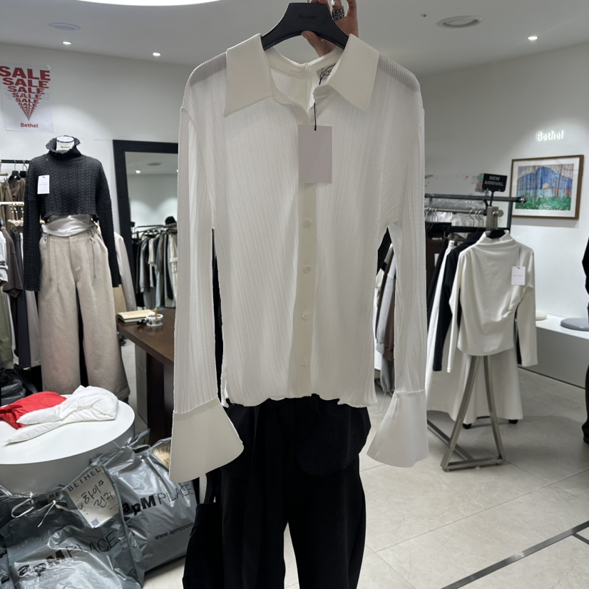 BETHEL韓國代購女裝新品真品推薦熱賣人氣休閑襯衫蕾絲衫BETHEL襯衫/蕾絲衫圖色1