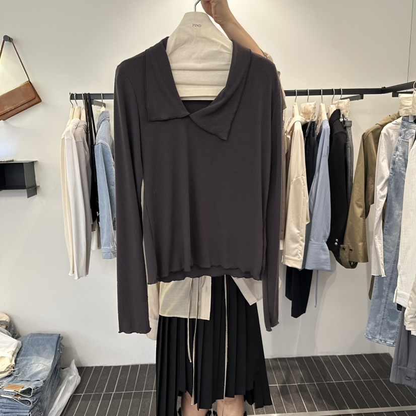 FIND-P韓國直郵女裝新款休閑推薦人氣26春夏真品長袖T恤FIND-P長袖T恤圖色4