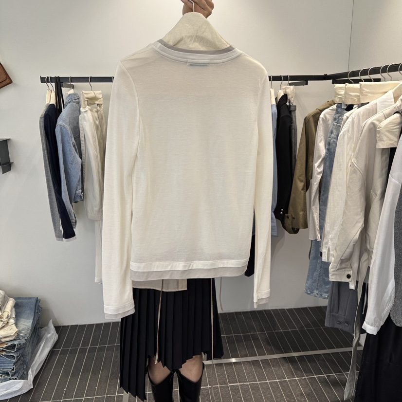 FIND-P韓國直郵女裝新品職業推薦休閑26春季熱賣長袖T恤FIND-P長袖T恤