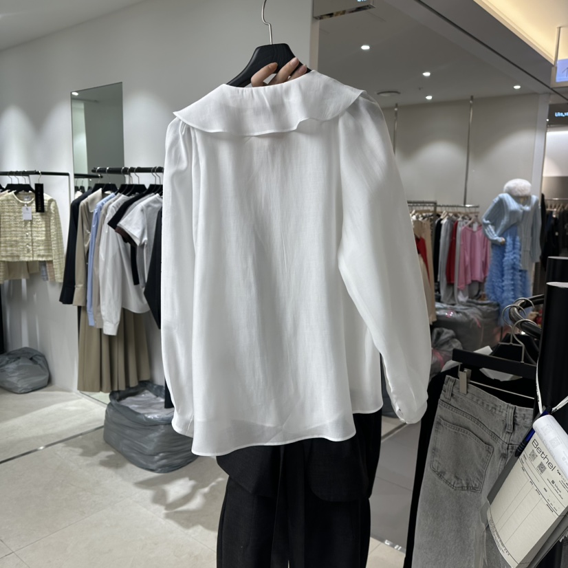 BETHEL東大門直郵女裝新款26春季熱賣時尚休閑襯衫蕾絲衫BETHEL襯衫/蕾絲衫