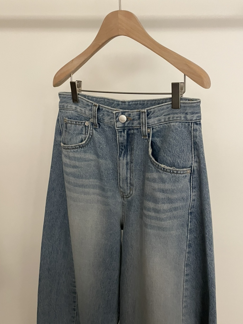 BOLD-A東大門實拍女裝新品職業人氣26春季推薦休閑牛仔褲RE BOLD牛仔褲