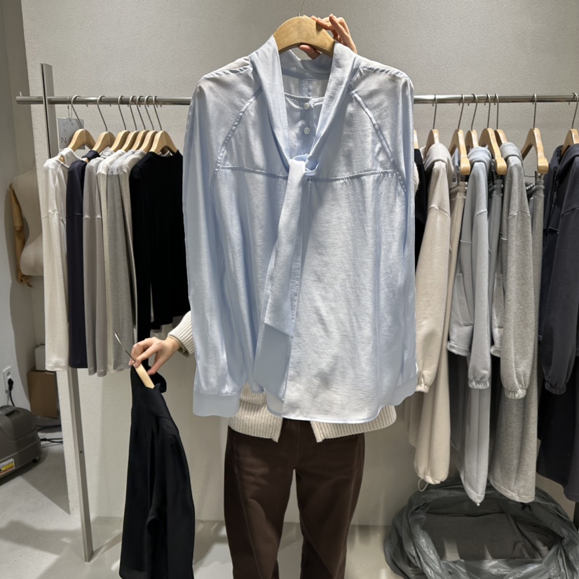 OVU韓國代購女裝新品熱賣人氣時尚休閑26春季推薦襯衫蕾絲衫OVU襯衫/蕾絲衫圖色2