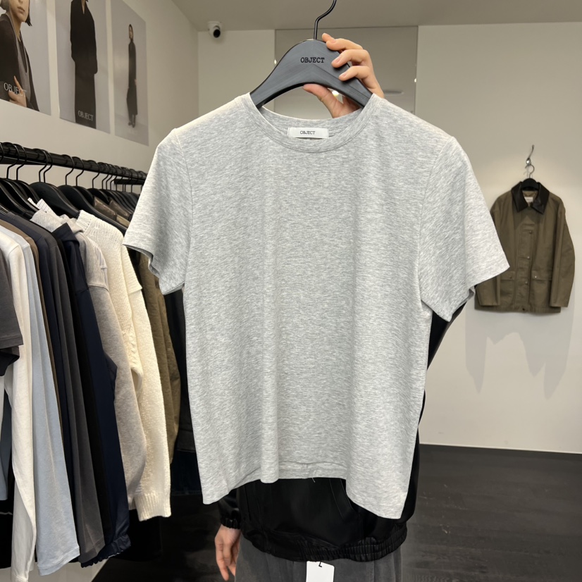 OBJECT東大門直郵女裝新品時尚推薦職業熱賣26春季T恤鏤空OBJECTT恤圖色6