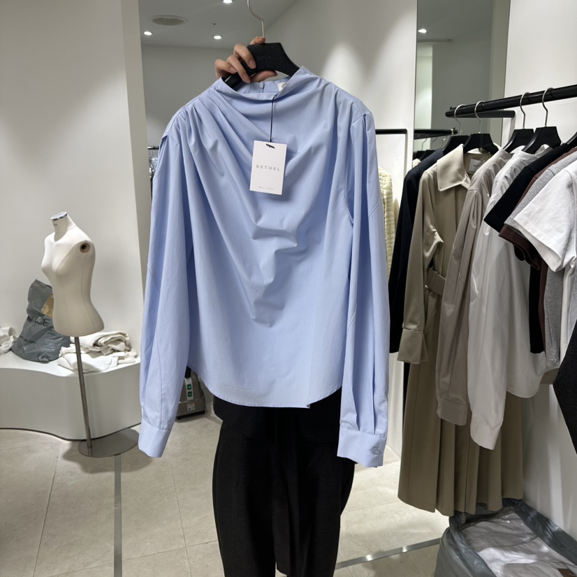 BETHEL東大門實拍女士新款26春季熱賣推薦休閑襯衫蕾絲衫BETHEL襯衫/蕾絲衫圖色3