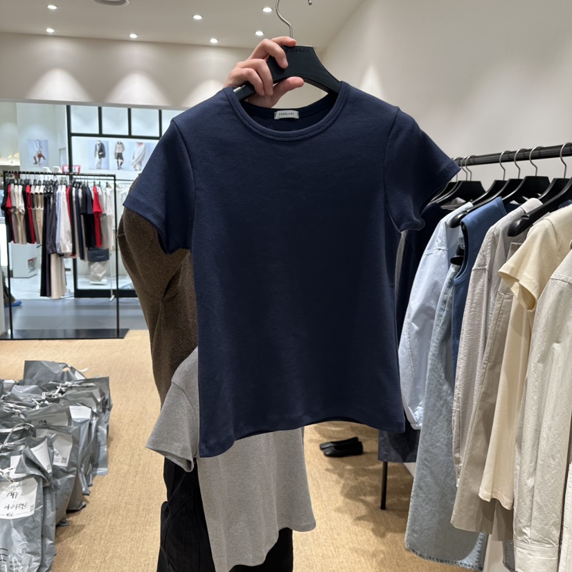 FEBRUARY 11韓國直郵女裝新品人氣26春季職業熱賣休閑T恤FEBRUARY 11T恤圖色4