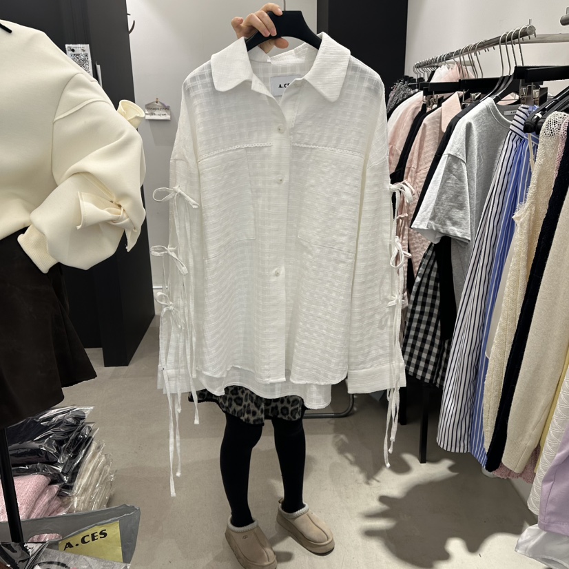 A.CES東大門直郵女裝新品休閑人氣推薦熱賣職業襯衫蕾絲衫A.CES襯衫/蕾絲衫圖色1