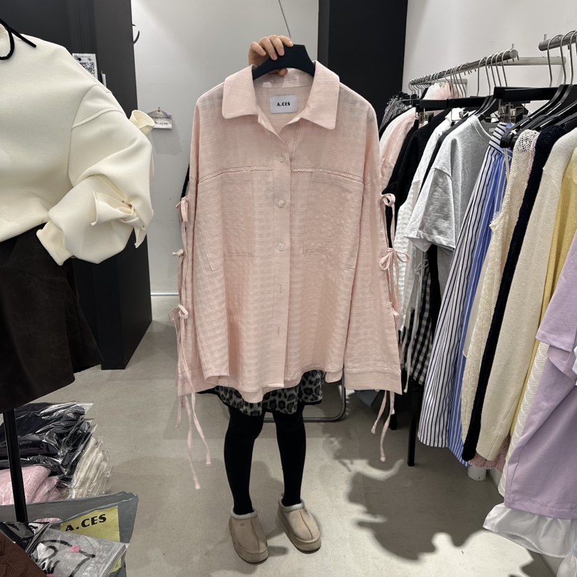 A.CES東大門直郵女裝新品休閑人氣推薦熱賣職業襯衫蕾絲衫A.CES襯衫/蕾絲衫圖色2