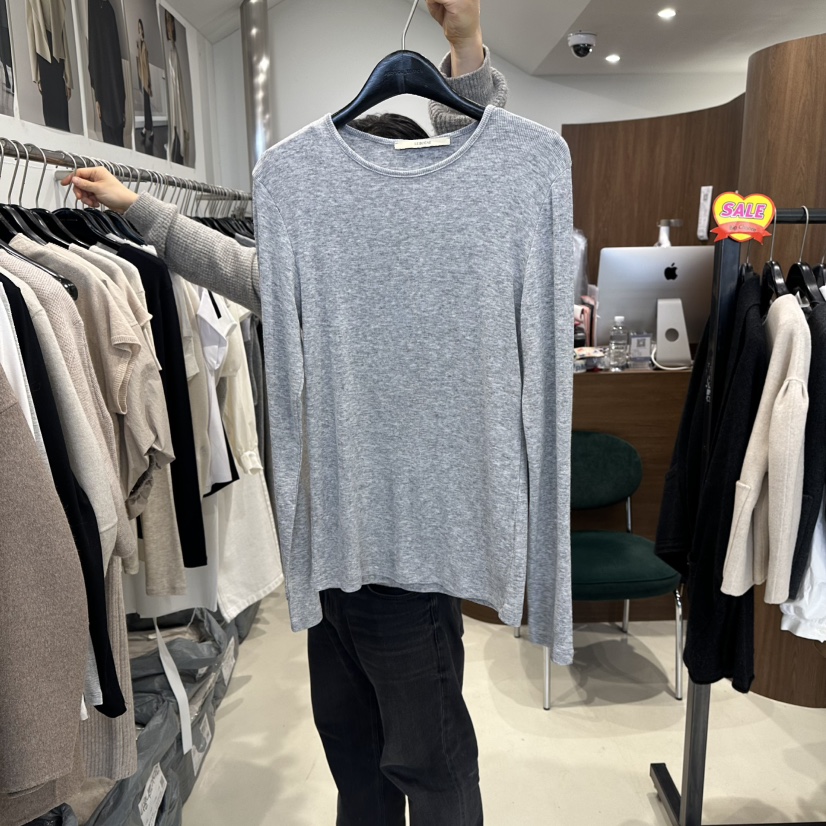 LE EDITION韓國代購女士新款26春季休閑熱賣職業長袖T恤LE BOENE長袖T恤圖色2