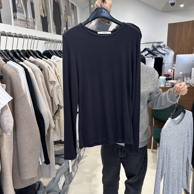 LE EDITION韓國代購女士新款26春季休閑熱賣職業長袖T恤LE BOENE長袖T恤圖色3