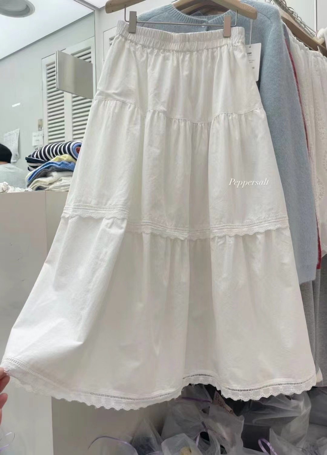 PEPPER 페페韓國直郵女士新款熱賣休閑人氣時尚26春季長裙PEPPER-SEOUL長裙