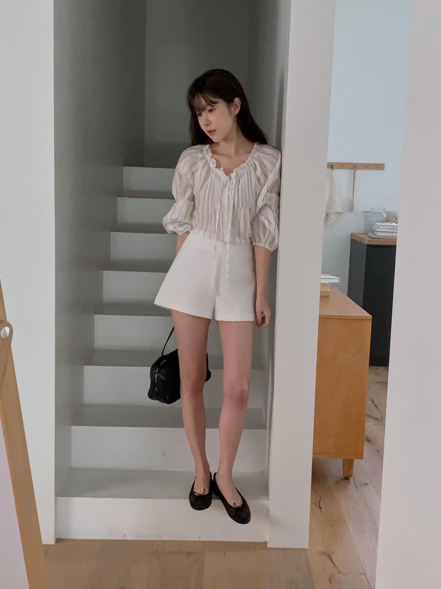 MIELLE-미엘르-OT東大門直郵女裝新品職業26春季休閑短褲MIELLE-미엘르-OT短褲