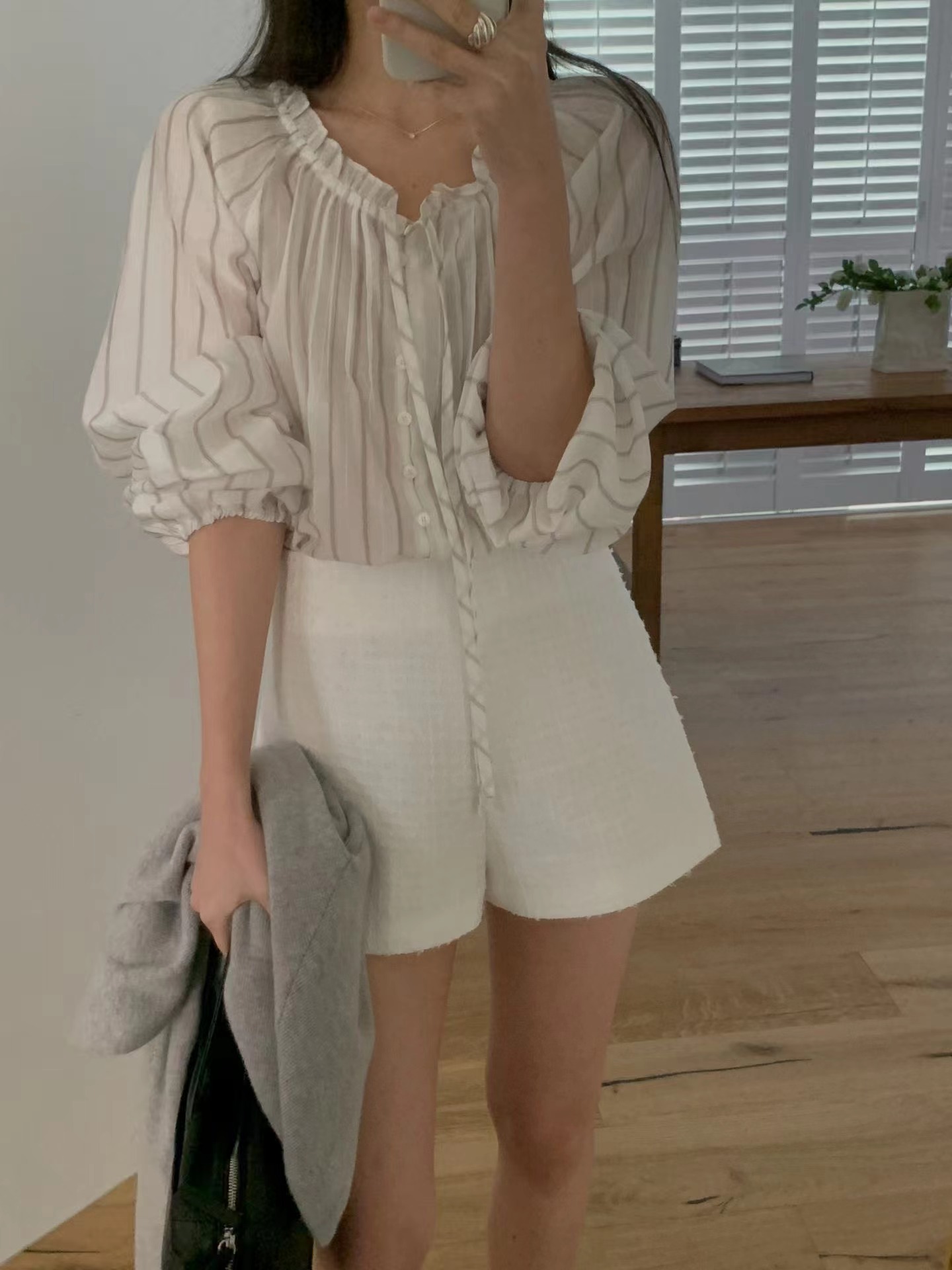 MIELLE-미엘르-OT東大門直郵女裝新品職業26春季休閑短褲MIELLE-미엘르-OT短褲