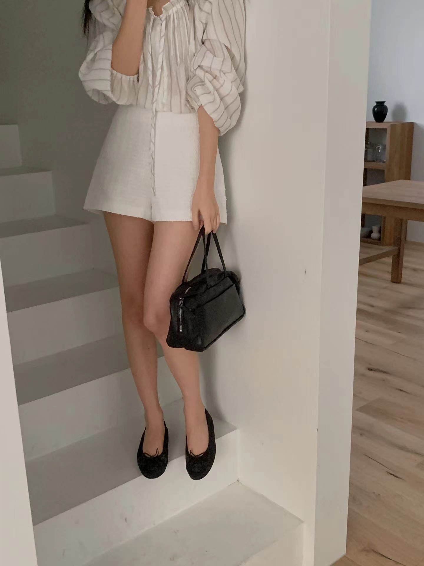 MIELLE-미엘르-OT東大門直郵女裝新品職業26春季休閑短褲MIELLE-미엘르-OT短褲圖色1