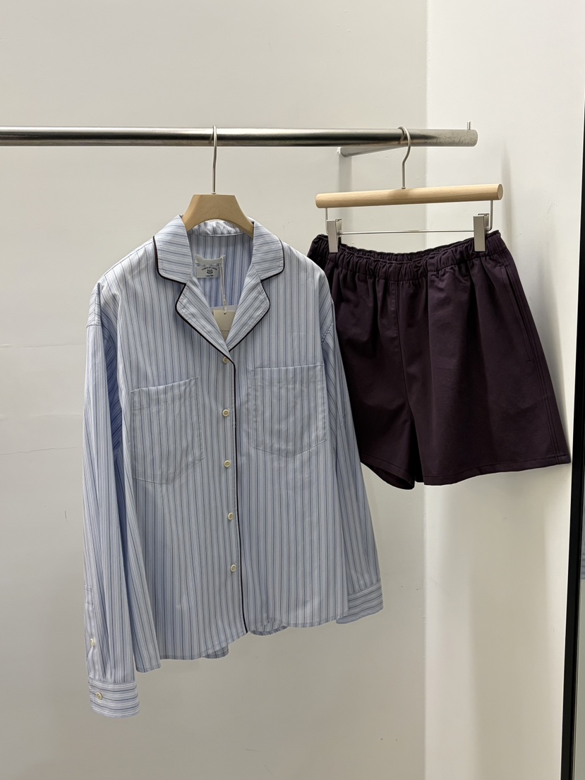 REGULARLY/PLACOR韓國直郵女裝新品真品26春夏襯衫蕾絲衫條紋REGULARLY/PLACOR襯衫/蕾絲衫