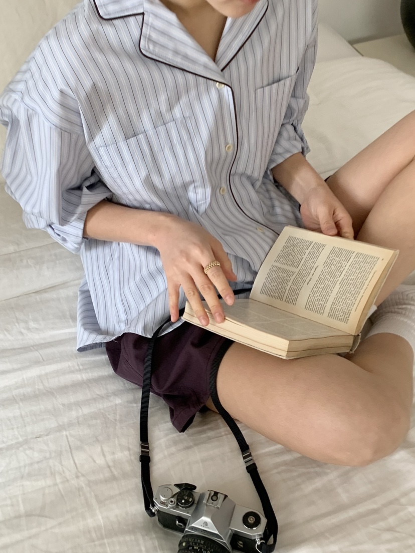 REGULARLY/PLACOR韓國直郵女裝新品真品26春夏襯衫蕾絲衫條紋REGULARLY/PLACOR襯衫/蕾絲衫