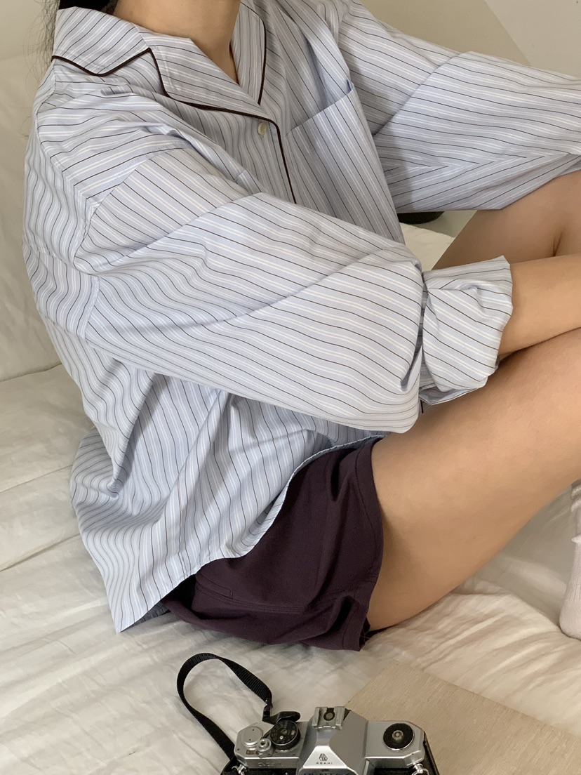 REGULARLY/PLACOR韓國直郵女裝新品真品26春夏襯衫蕾絲衫條紋REGULARLY/PLACOR襯衫/蕾絲衫