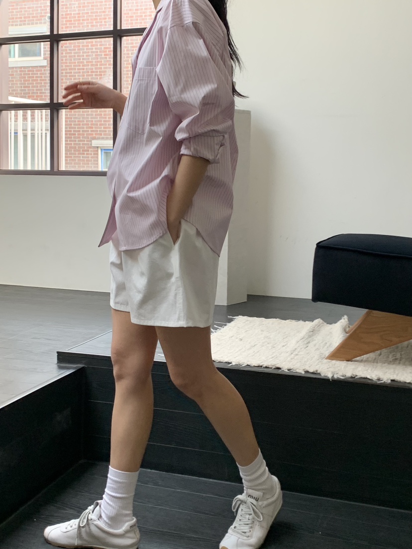 REGULARLY/PLACOR韓國直郵女裝新品真品26春夏襯衫蕾絲衫條紋REGULARLY/PLACOR襯衫/蕾絲衫