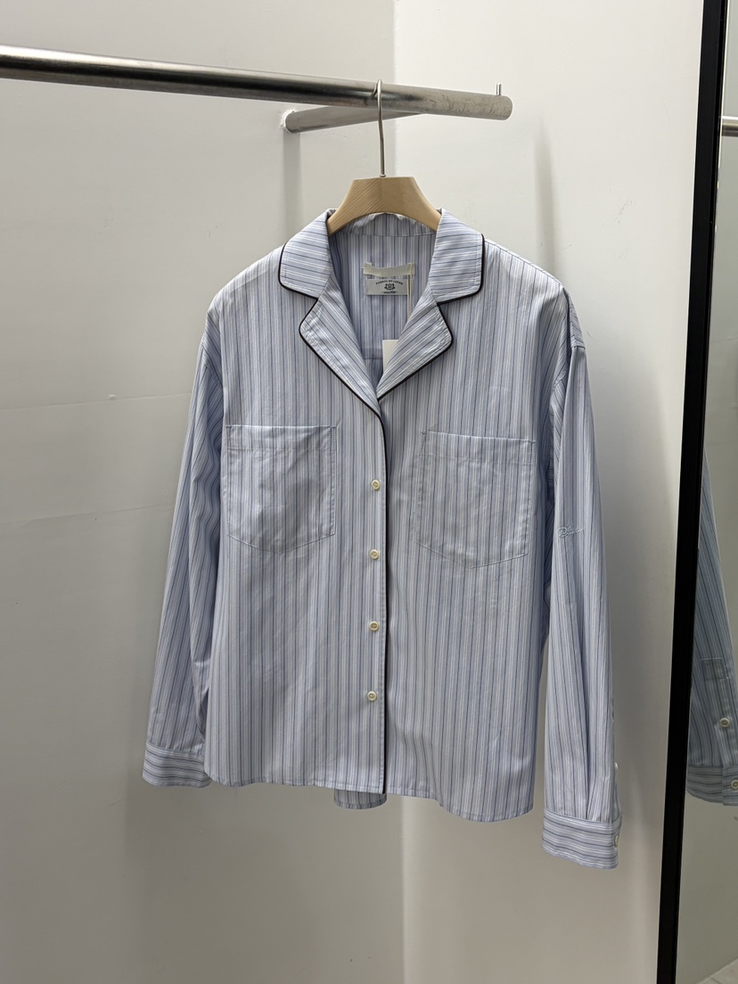 REGULARLY/PLACOR韓國直郵女裝新品真品26春夏襯衫蕾絲衫條紋REGULARLY/PLACOR襯衫/蕾絲衫圖色1