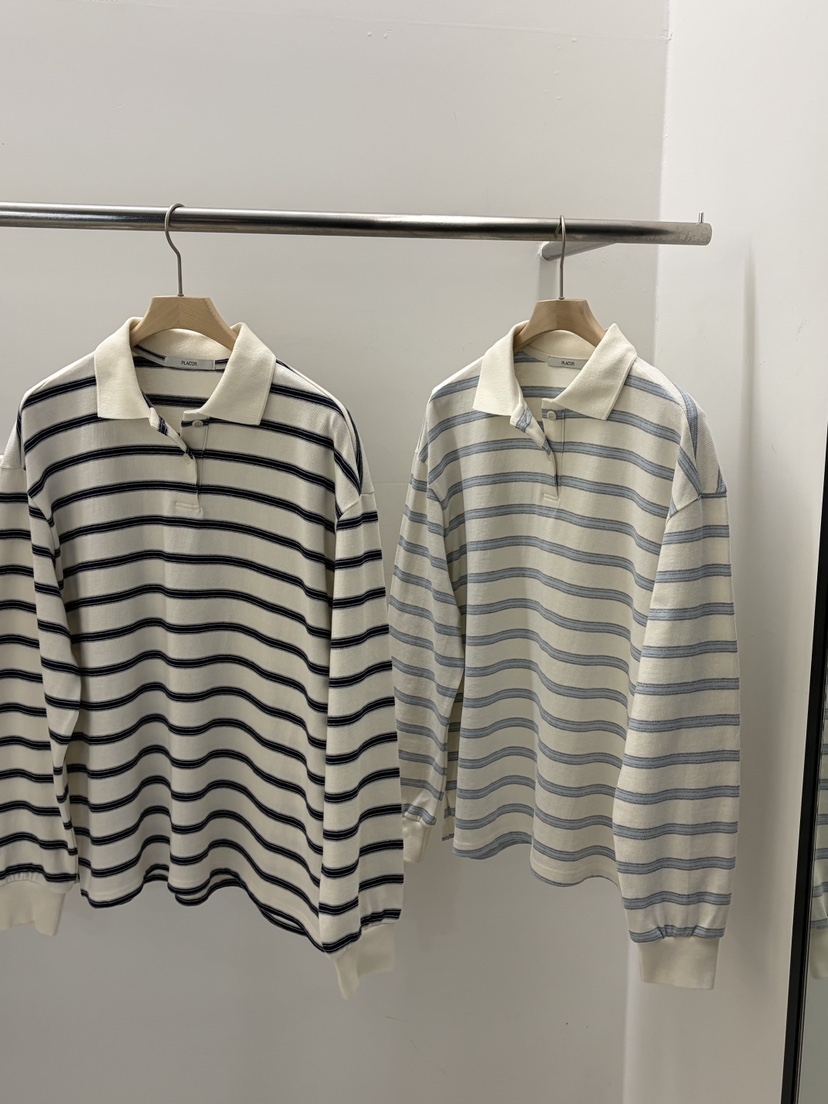 REGULARLY/PLACOR韓國直郵女士新品時尚26春夏長袖T恤條紋REGULARLY/PLACOR長袖T恤