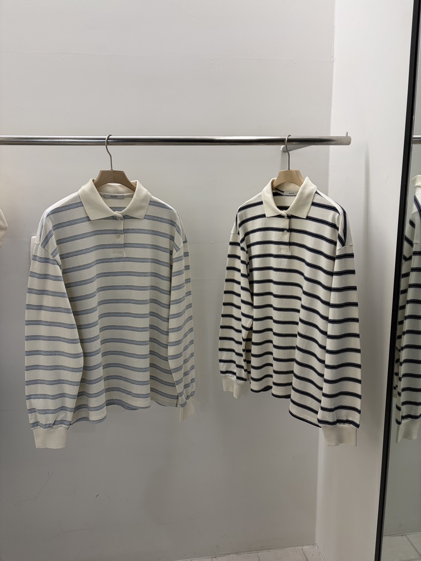 REGULARLY/PLACOR韓國直郵女士新品時尚26春夏長袖T恤條紋REGULARLY/PLACOR長袖T恤