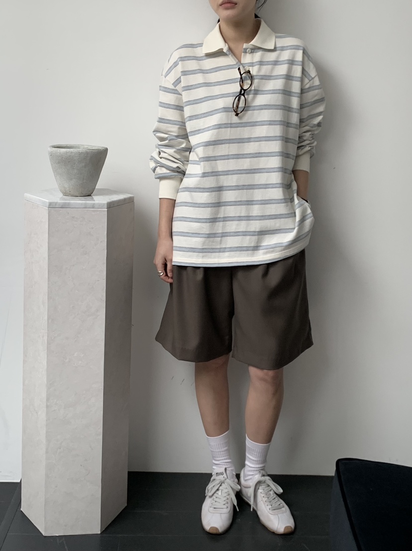 REGULARLY/PLACOR韓國直郵女士新品時尚26春夏長袖T恤條紋REGULARLY/PLACOR長袖T恤