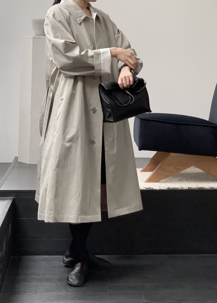 REGULARLY/PLACOR東大門實拍女士新款熱賣長款風衣含腰帶REGULARLY/PLACOR長款風衣