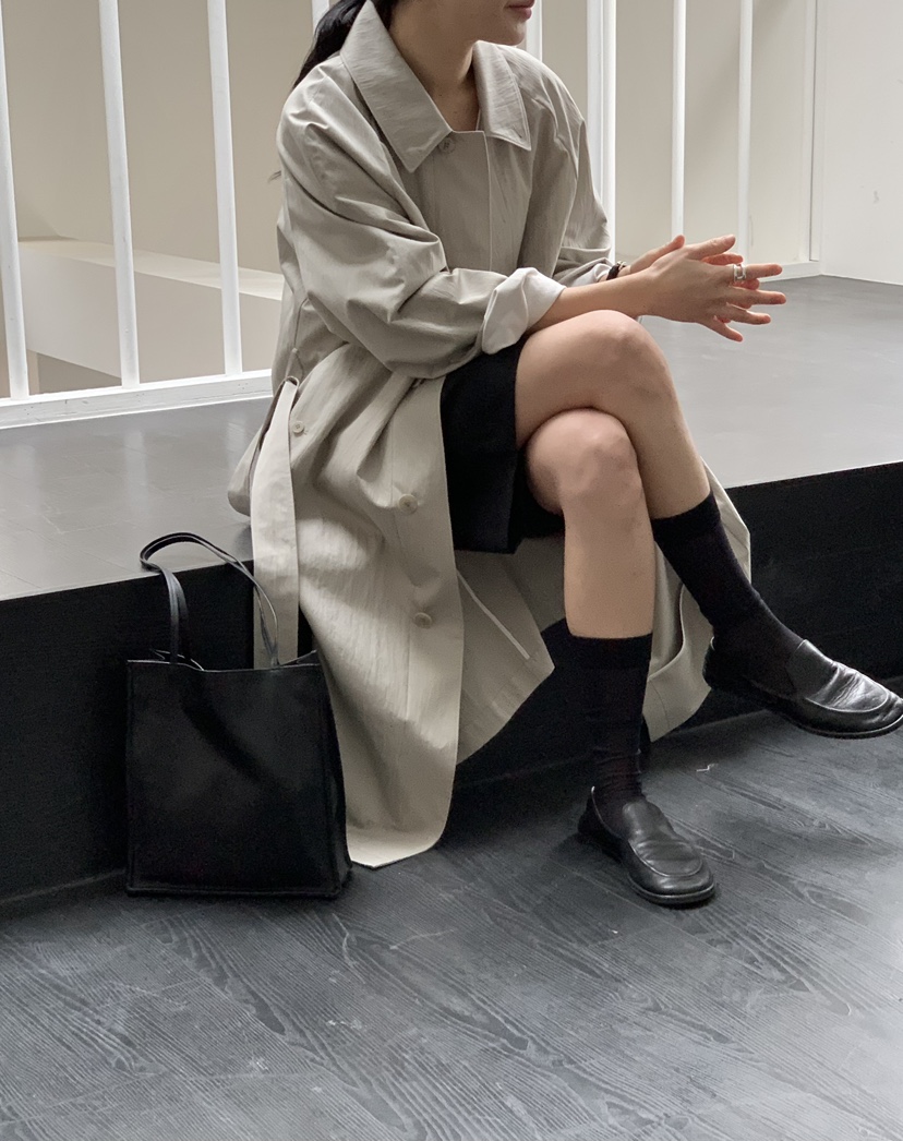 REGULARLY/PLACOR東大門實拍女士新款熱賣長款風衣含腰帶REGULARLY/PLACOR長款風衣