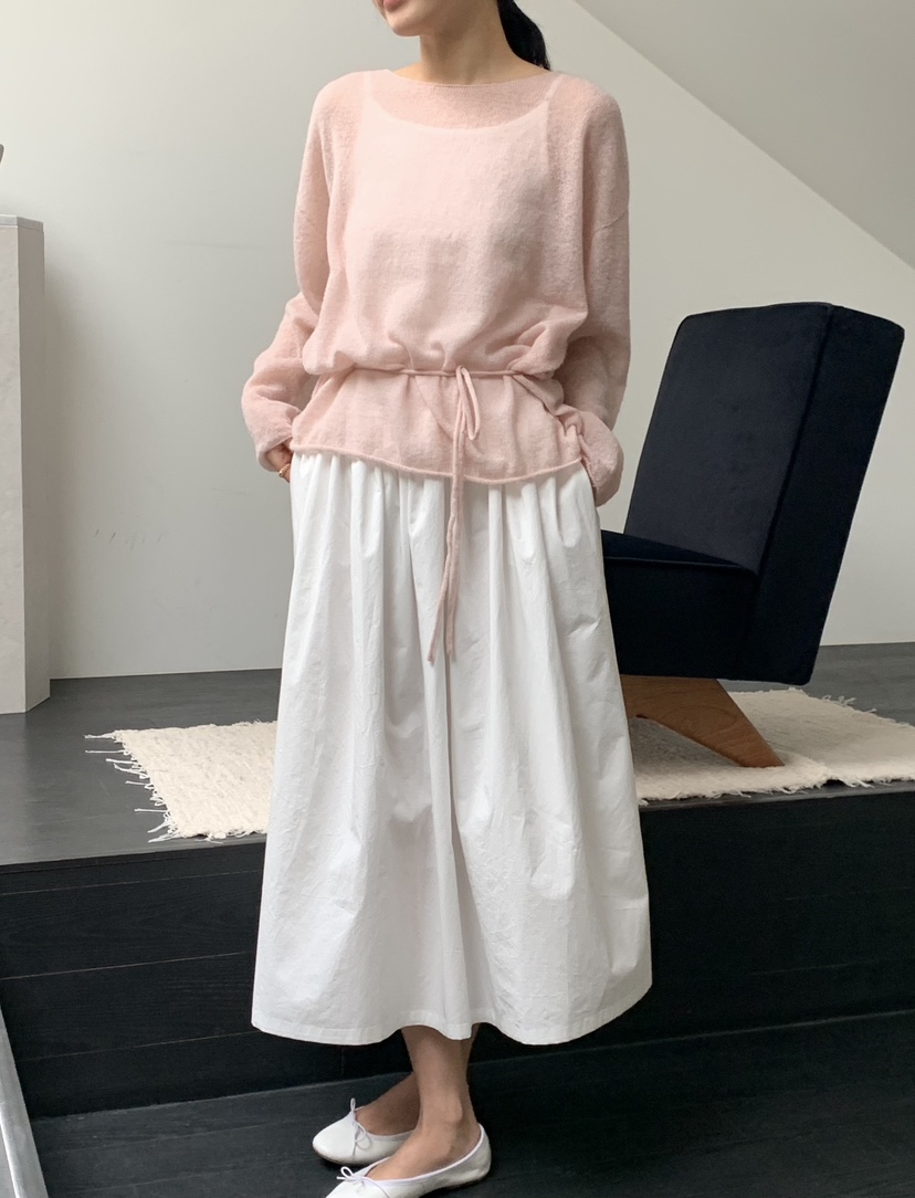 REGULARLY/PLACOR東大門實拍女士新款人氣針織衫含腰繩馬海毛REGULARLY/PLACOR針織衫