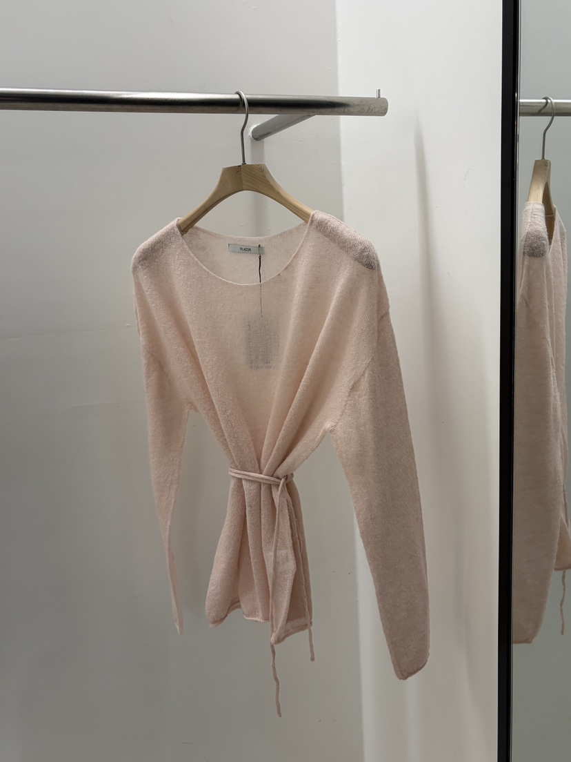 REGULARLY/PLACOR東大門實拍女士新款人氣針織衫含腰繩馬海毛REGULARLY/PLACOR針織衫圖色2