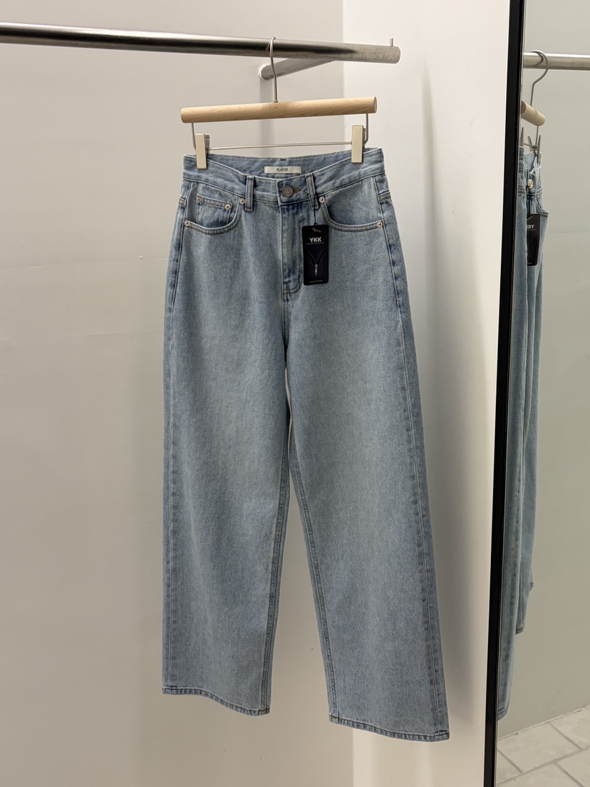 REGULARLY/PLACOR東大門代購女士新款休閑26春夏職業牛仔褲REGULARLY/PLACOR牛仔褲圖色1