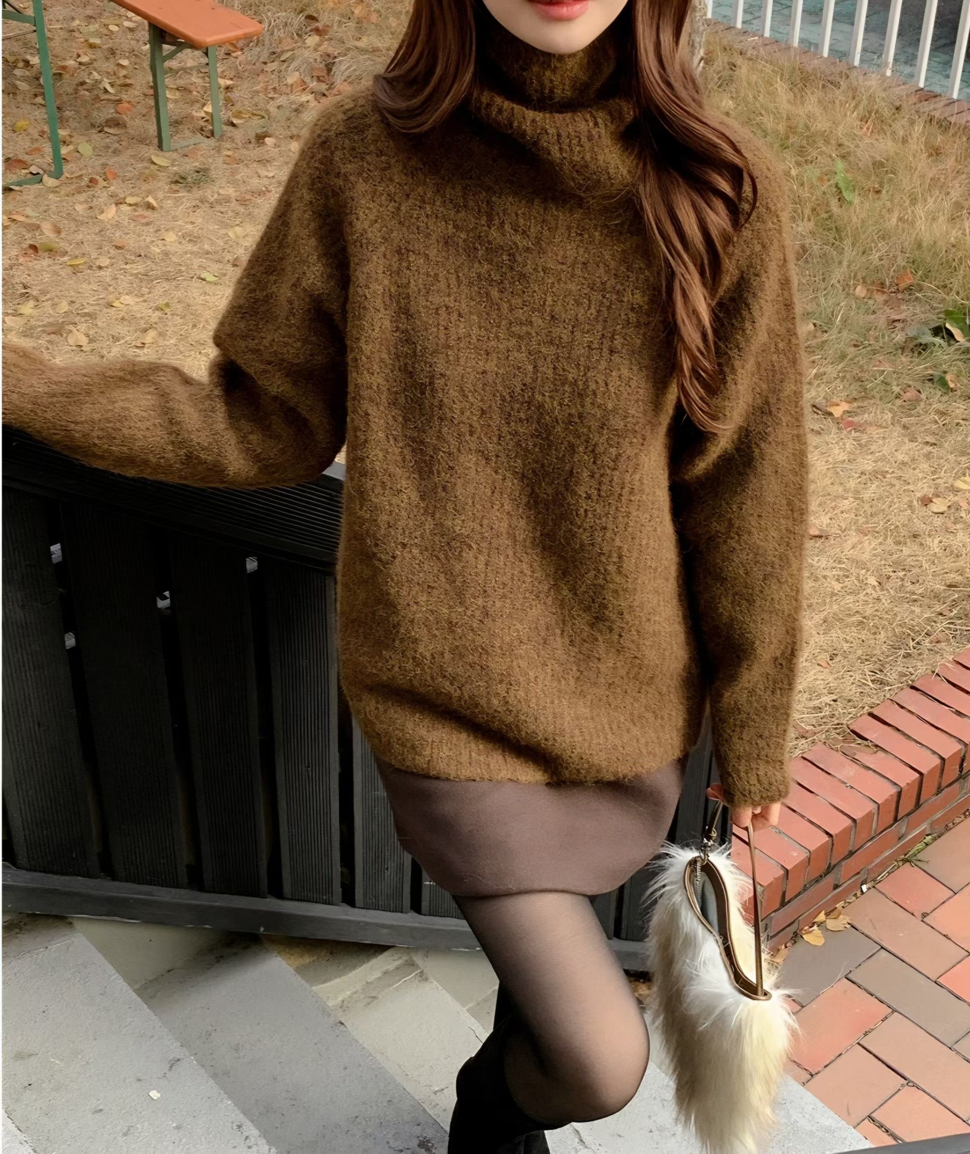 LOOK東大門代購女士新款人氣時尚休閑職業推薦熱賣26春夏毛衣LOOK毛衣圖色1