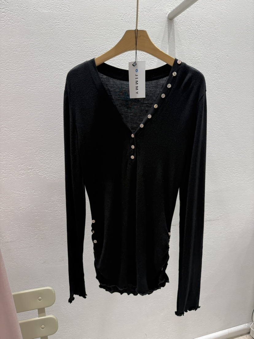 JIMMY東大門實拍女士新品26春夏休閑真品熱賣推薦長袖T恤JIMMY/REMAKE長袖T恤圖色3