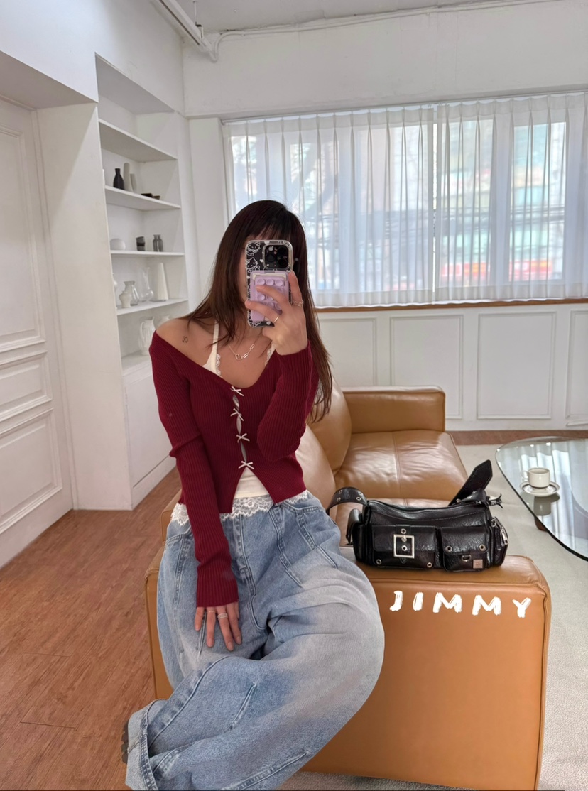 JIMMY東大門代購女裝新款熱賣人氣時尚休閑真品推薦針織衫JIMMY/REMAKE針織衫