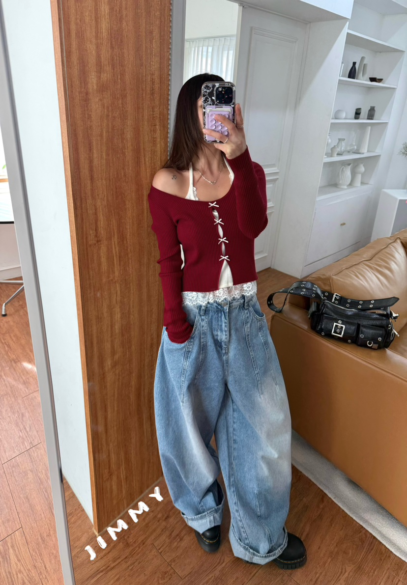 JIMMY東大門代購女裝新款熱賣人氣時尚休閑真品推薦針織衫JIMMY/REMAKE針織衫