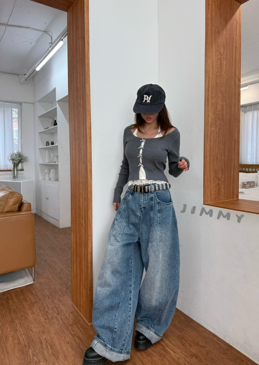 JIMMY東大門代購女裝新款熱賣人氣時尚休閑真品推薦針織衫JIMMY/REMAKE針織衫