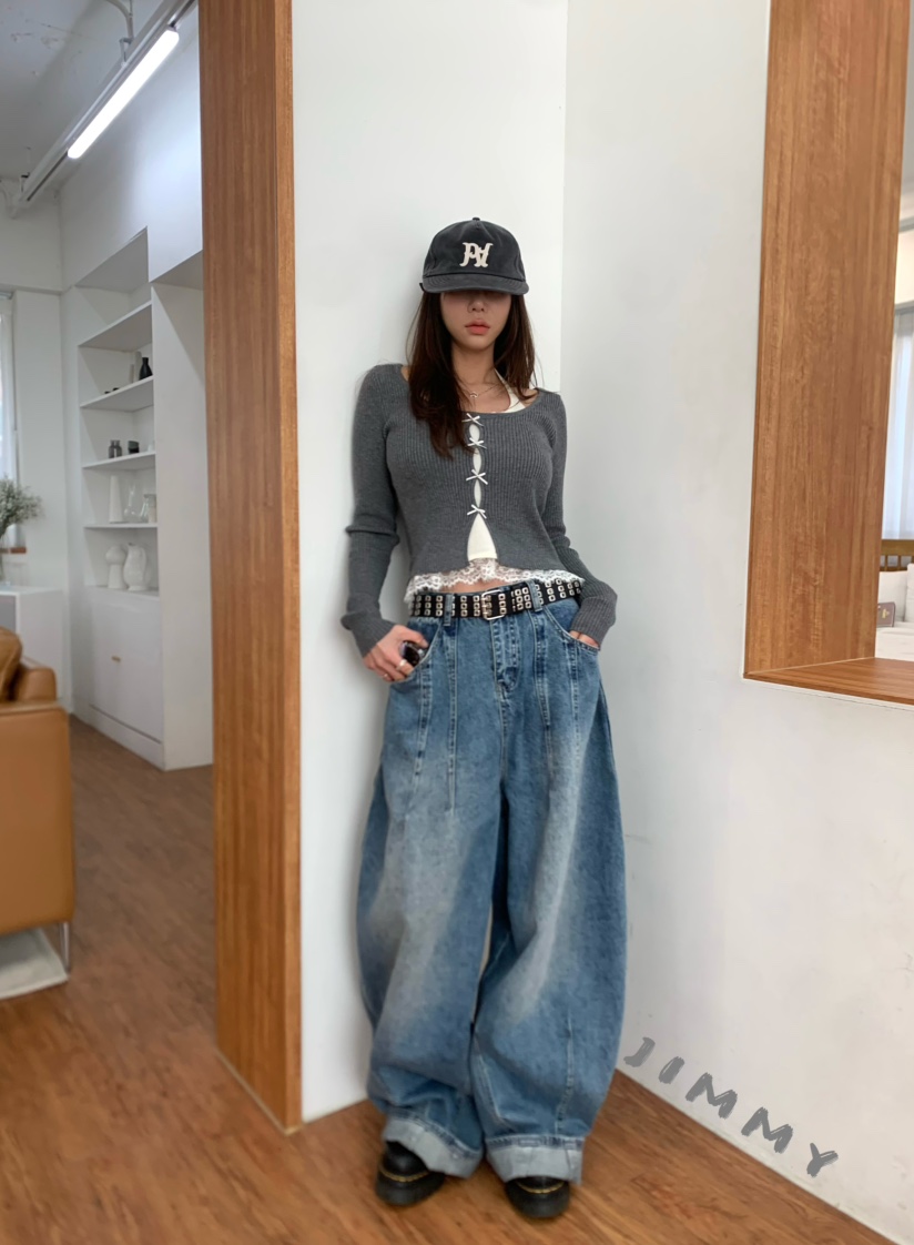 JIMMY東大門代購女裝新款熱賣人氣時尚休閑真品推薦針織衫JIMMY/REMAKE針織衫