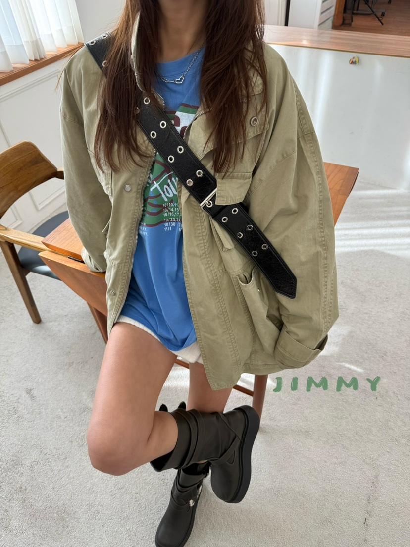 JIMMY韓國直郵女裝新款人氣職業時尚休閑熱賣26春夏推薦夾克JIMMY/REMAKE夾克